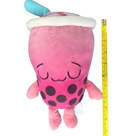 Funko Pink Bubble Tea Blue Straw Sleepy Plush Stuffed Gamestop Exclusive 2021 - Picture 9 of 10
